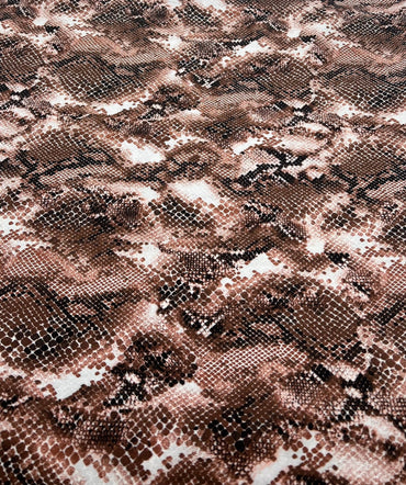 Brown Mix 100% Viscose Non Stretch Fabric - T9 Fabrics