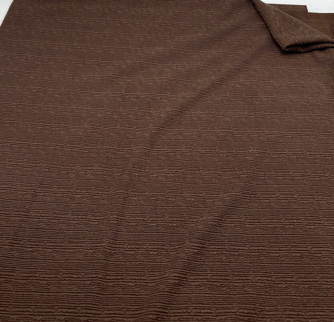 Brown Soft Striped Textured Stretch Fabric - T9 Fabrics