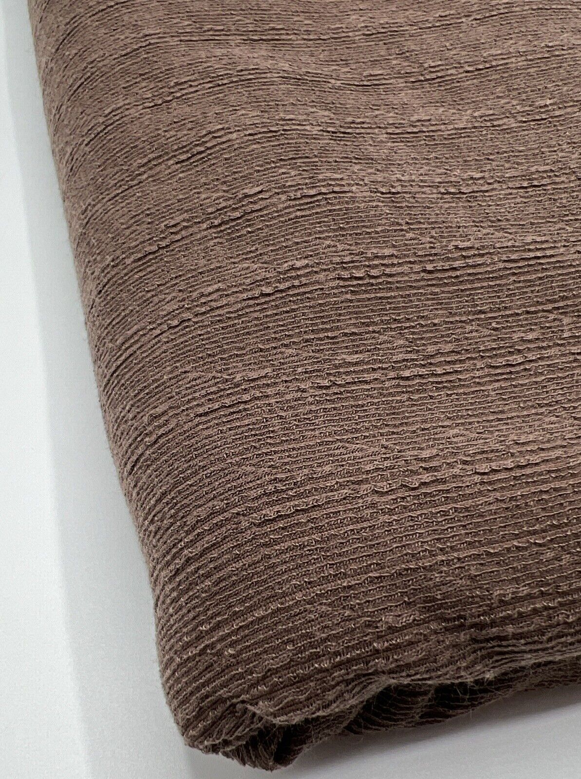 Brown Soft Striped Textured Stretch Fabric - T9 Fabrics