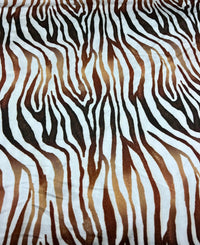 Brown Zebra Swimwear / Sportswear Fabric - T9 Fabrics