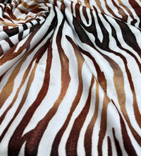 Brown Zebra Swimwear / Sportswear Fabric - T9 Fabrics