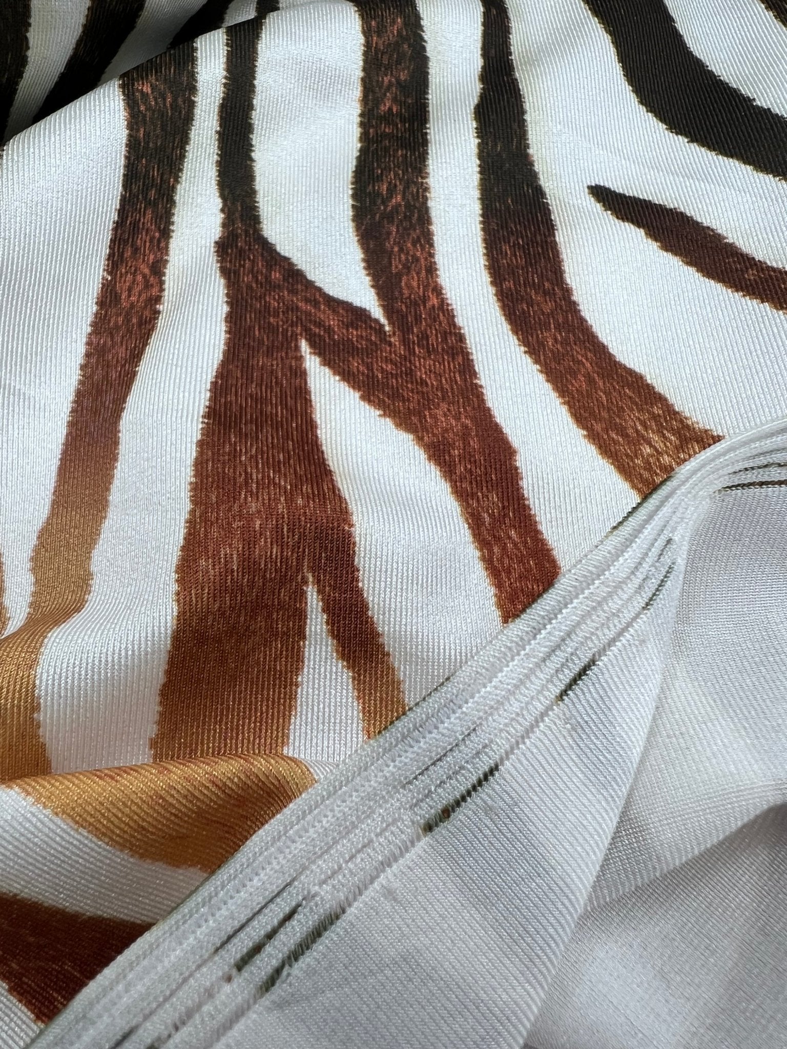 Brown Zebra Swimwear / Sportswear Fabric - T9 Fabrics