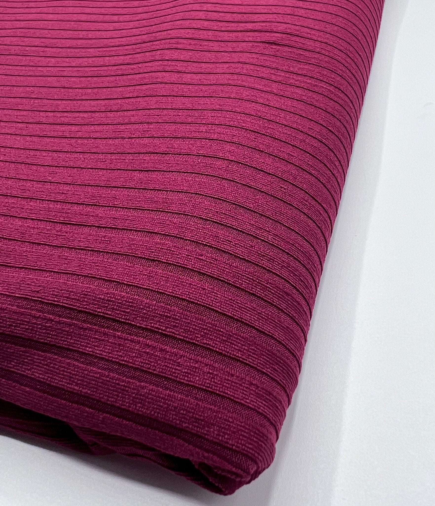 Burgundy 8x4 Wide Rib Stretch Fabric - T9 Fabrics