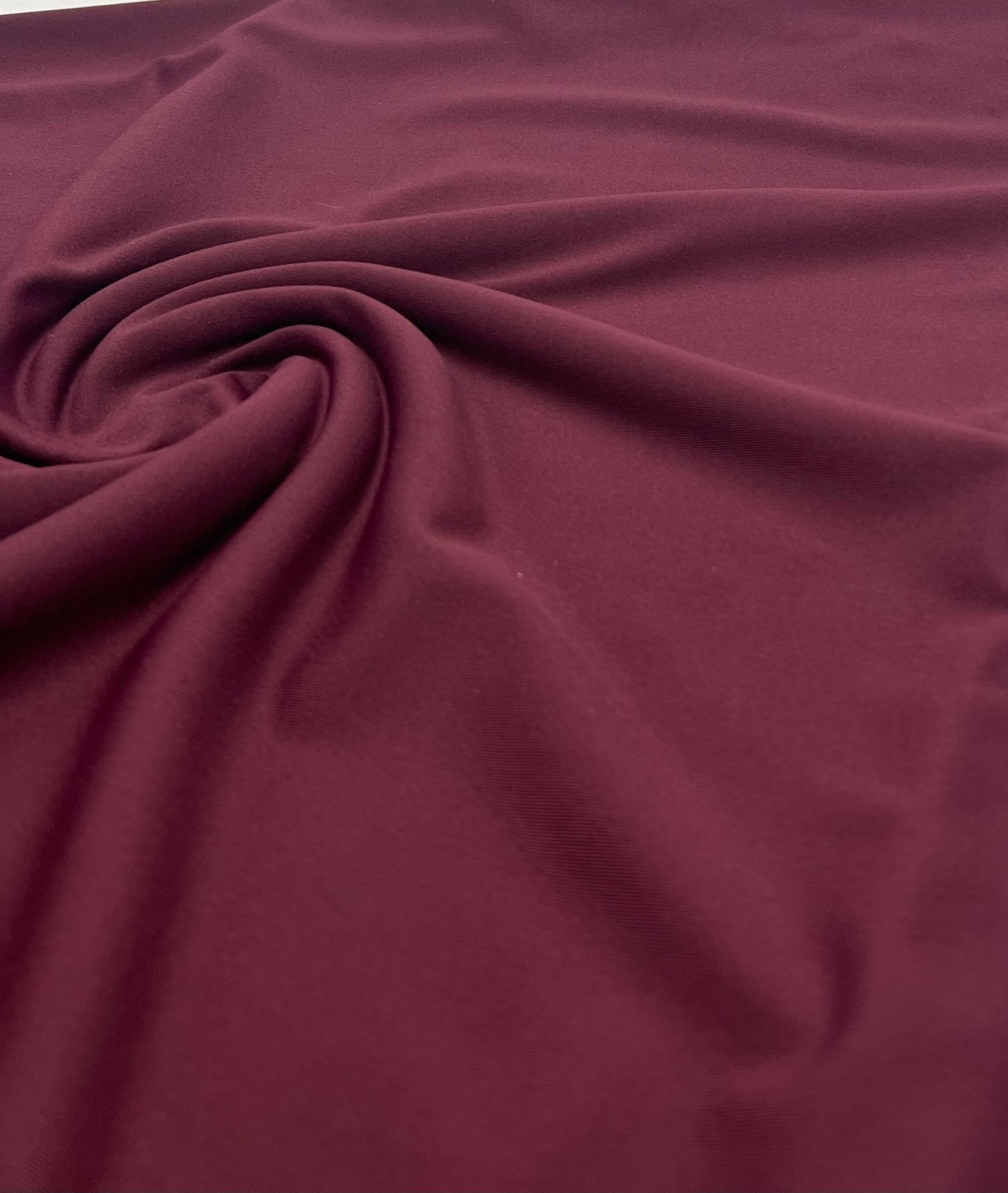 Burgundy Cotton Touch 220GSM 4 Way Stretch Fabric - T9 Fabrics
