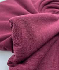 Burgundy Lightweight Melange Knit Stretch Fabric - T9 Fabrics