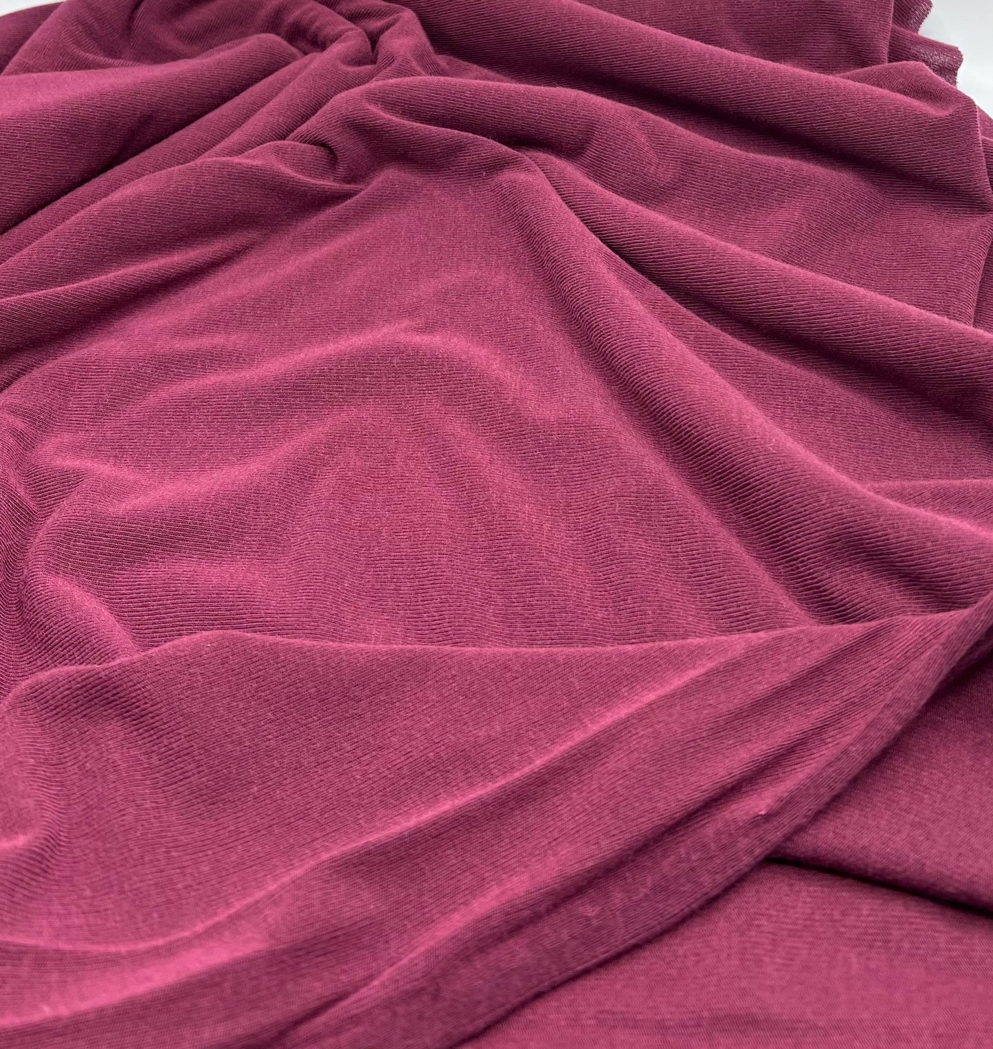 Burgundy Lightweight Melange Knit Stretch Fabric - T9 Fabrics