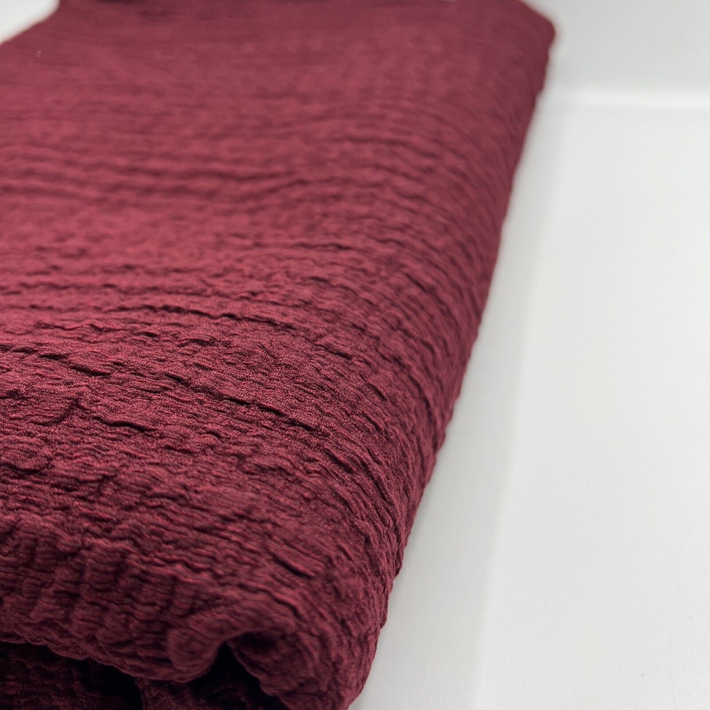 Burgundy Nacho Soft Textured Stretch Fabric - T9 Fabrics