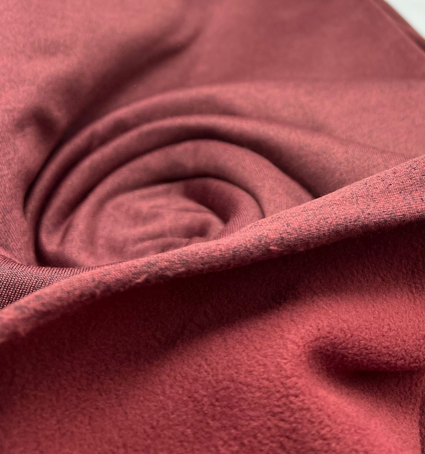 Burgundy Polyester Sweatshirt Fleece Fabric - T9 Fabrics