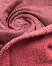 Burgundy Polyester Sweatshirt Fleece Fabric - T9 Fabrics