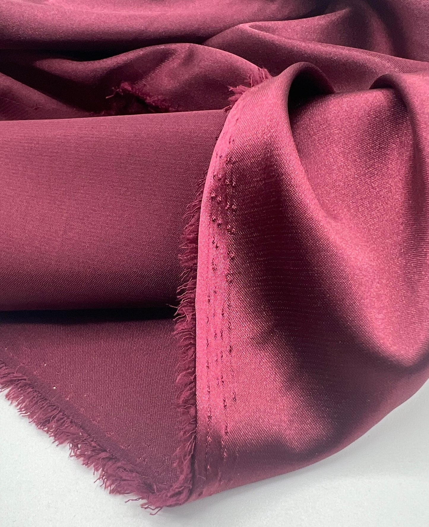 Burgundy Satin Dress Craft Non Stretch Fabric - T9 Fabrics