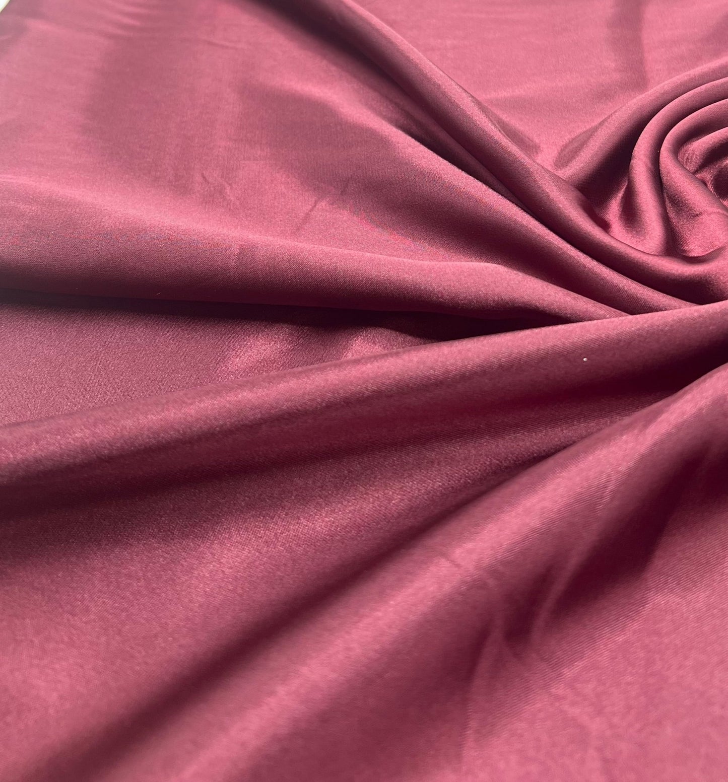 Burgundy Satin Dress Craft Non Stretch Fabric - T9 Fabrics
