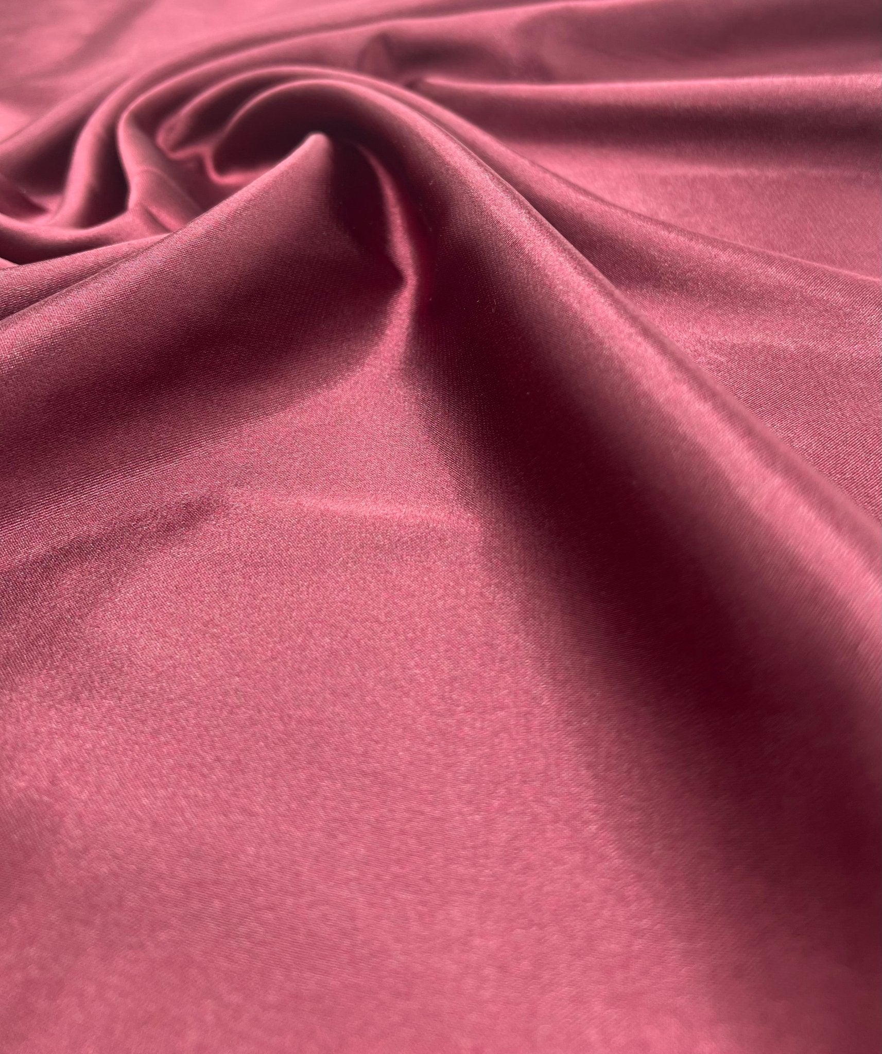 Burgundy Satin Dress Craft Non Stretch Fabric - T9 Fabrics