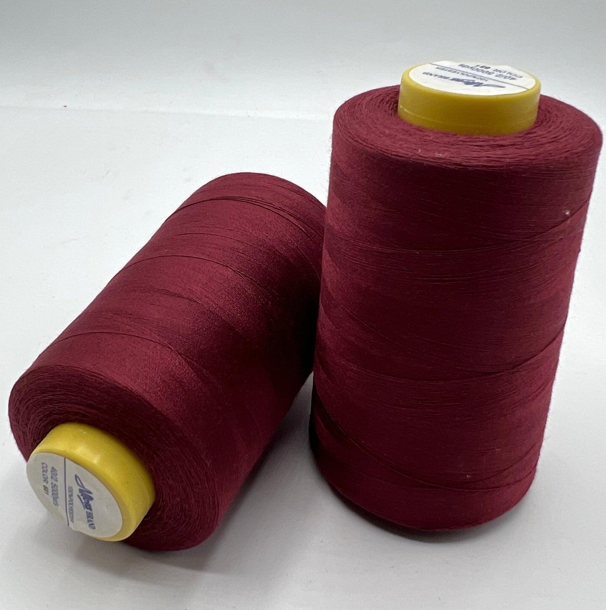 Burgundy Sewing Thread Spun Polyester 120's Overlocking 5000 Yard - T9 Fabrics