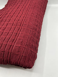 Burgundy Textured Stretch Fabric - T9 Fabrics