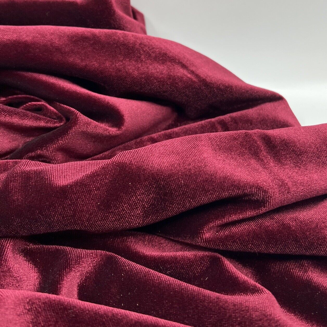 Burgundy Velour Fabric - T9 Fabrics