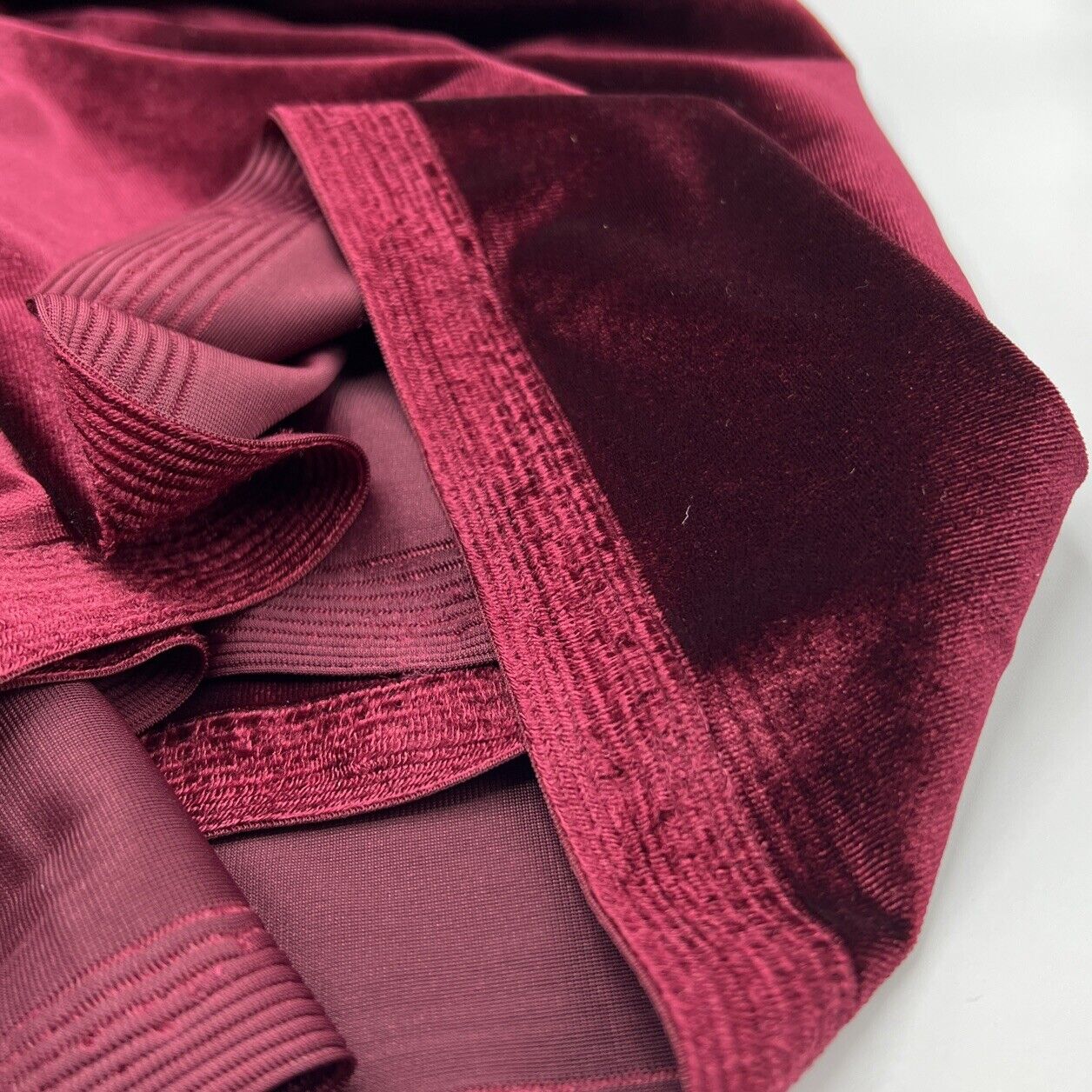 Burgundy Velour Fabric - T9 Fabrics