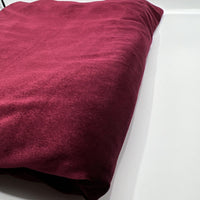 Burgundy Velour Fabric - T9 Fabrics