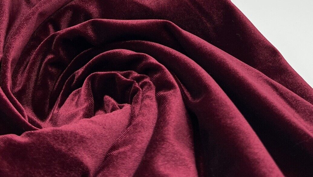 Burgundy Velour Fabric - T9 Fabrics