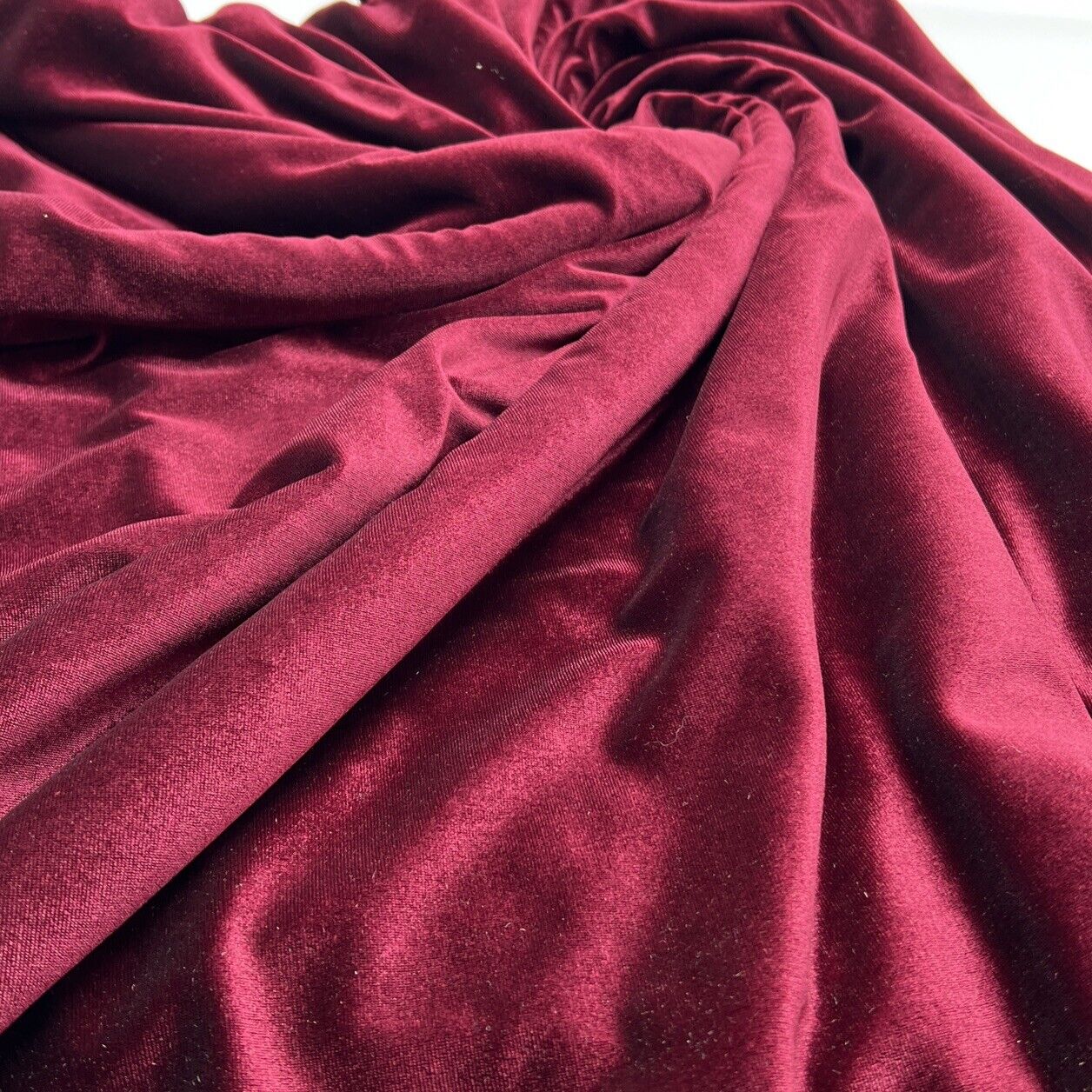 Burgundy Velour Fabric - T9 Fabrics