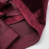 Burgundy Velour Fabric - T9 Fabrics