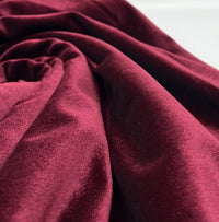 Burgundy Velour Fabric - T9 Fabrics