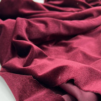 Burgundy Velour Fabric - T9 Fabrics