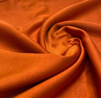 Burnt Orange Recycled Satin 160GSM Dress Craft Non Stretch Fabric - T9 Fabrics