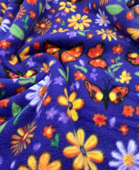 Butterflies Printed Anti - Pil Polar Fleece Fabric Blanket Loungewear - T9 Fabrics