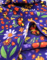 Butterflies Printed Anti - Pil Polar Fleece Fabric Blanket Loungewear - T9 Fabrics