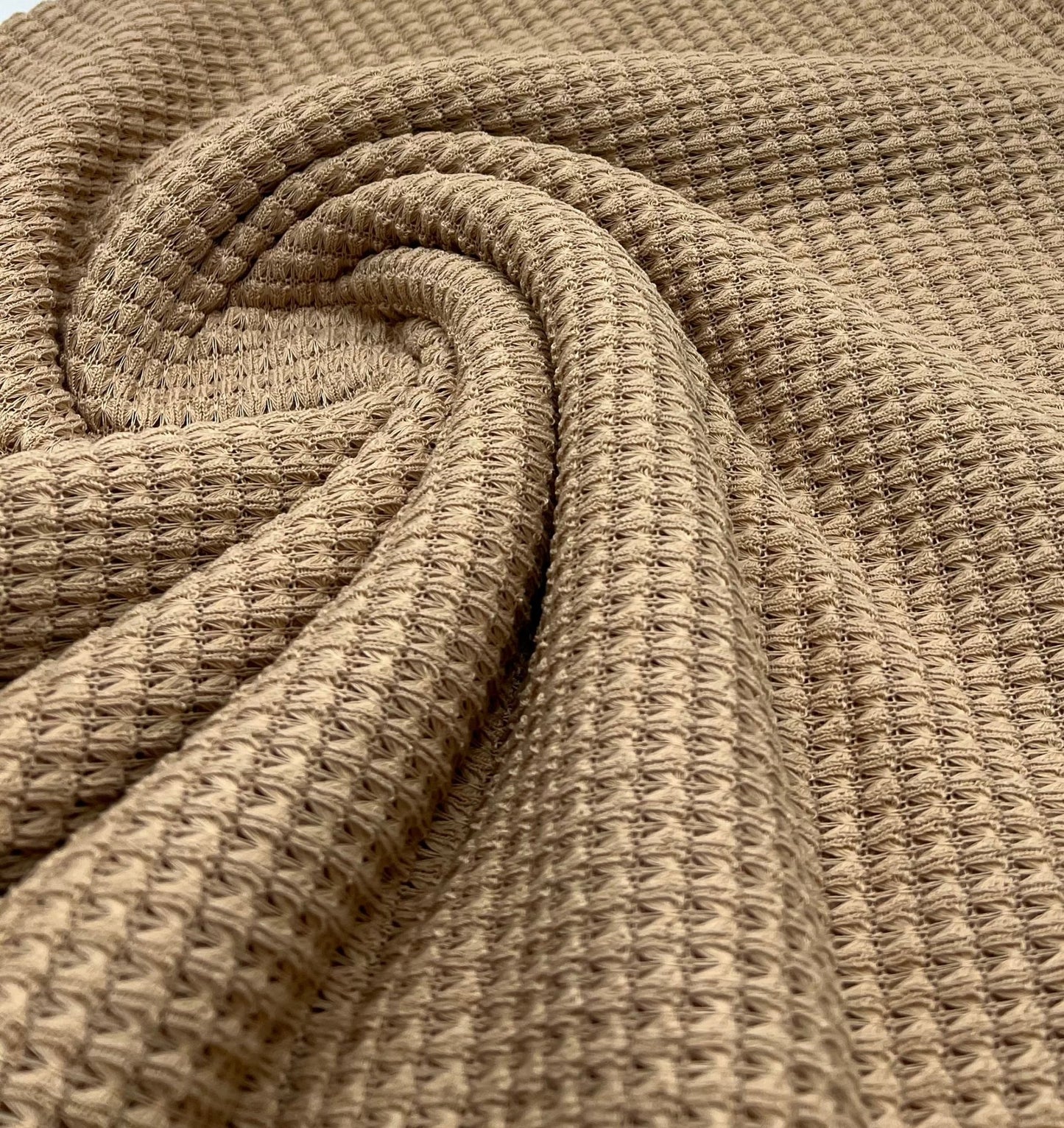 Camel Crochet Stretch Fabric - T9 Fabrics