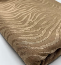 Camel Slinky Zebra Jacquard Stretch Fabric - T9 Fabrics