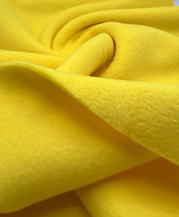 Canary Yellow Plain Anti - Pil Polar Fleece Fabric Blanket Loungewear - T9 Fabrics