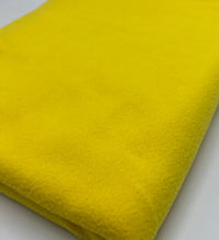 Canary Yellow Plain Anti - Pil Polar Fleece Fabric Blanket Loungewear - T9 Fabrics