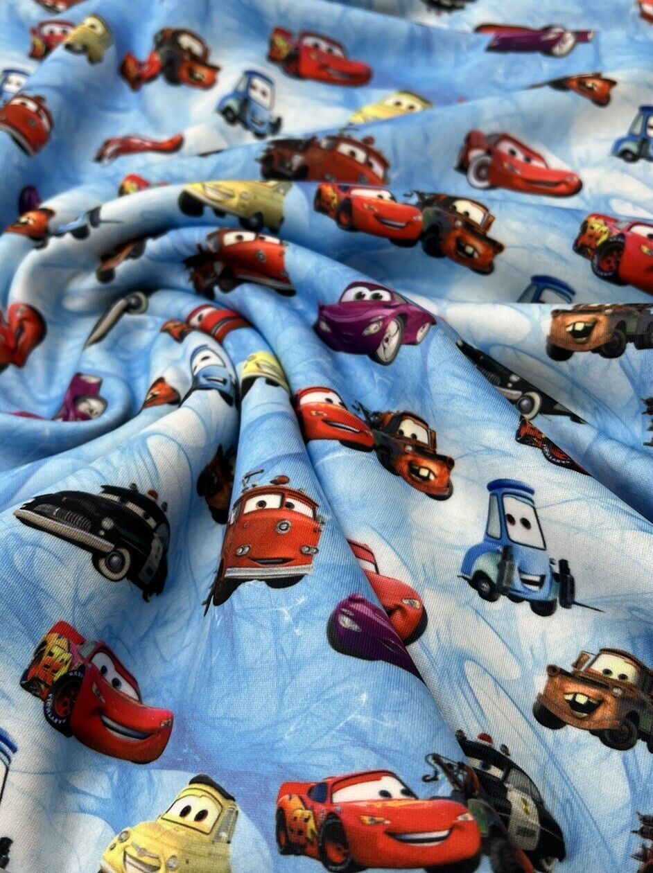 Car Printed Plain Scuba Fabric - T9 Fabrics