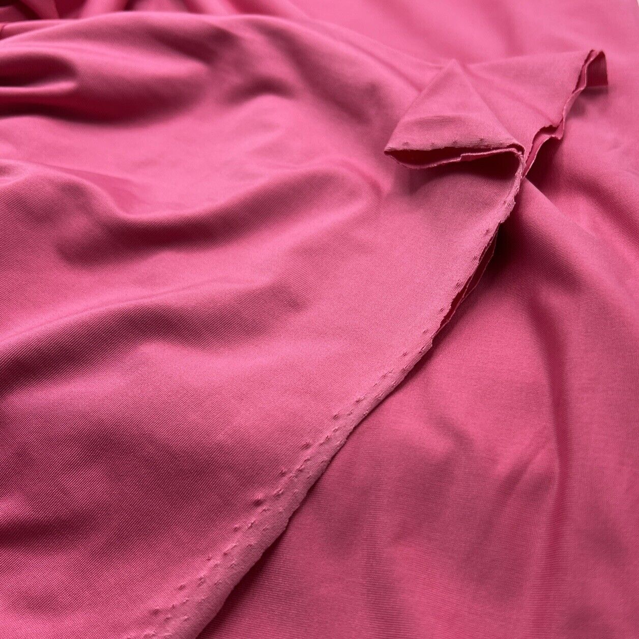 Cerise Bright Pink Plain Soft Touch Stretch Fabric - T9 Fabrics