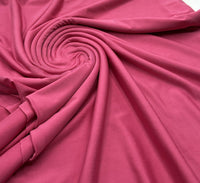 Cerise Bright Pink Plain Soft Touch Stretch Fabric - T9 Fabrics