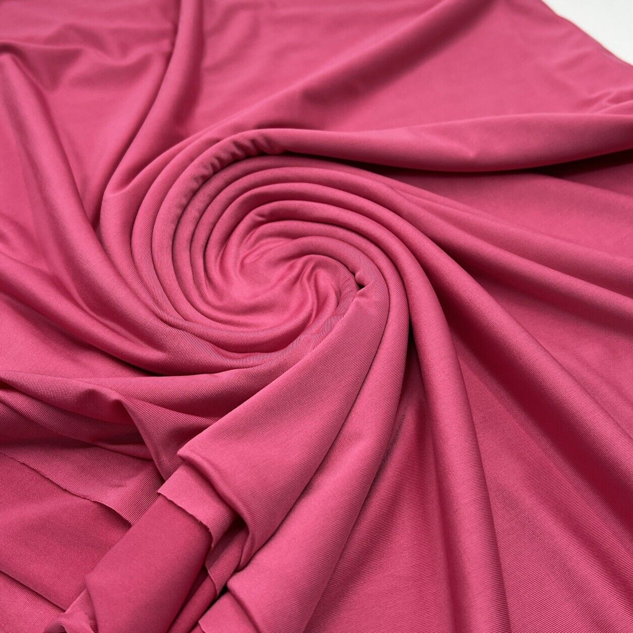 Cerise Bright Pink Plain Soft Touch Stretch Fabric - T9 Fabrics