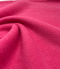 Cerise Plain Anti - Pil Polar Fleece Fabric Blanket Loungewear - T9 Fabrics