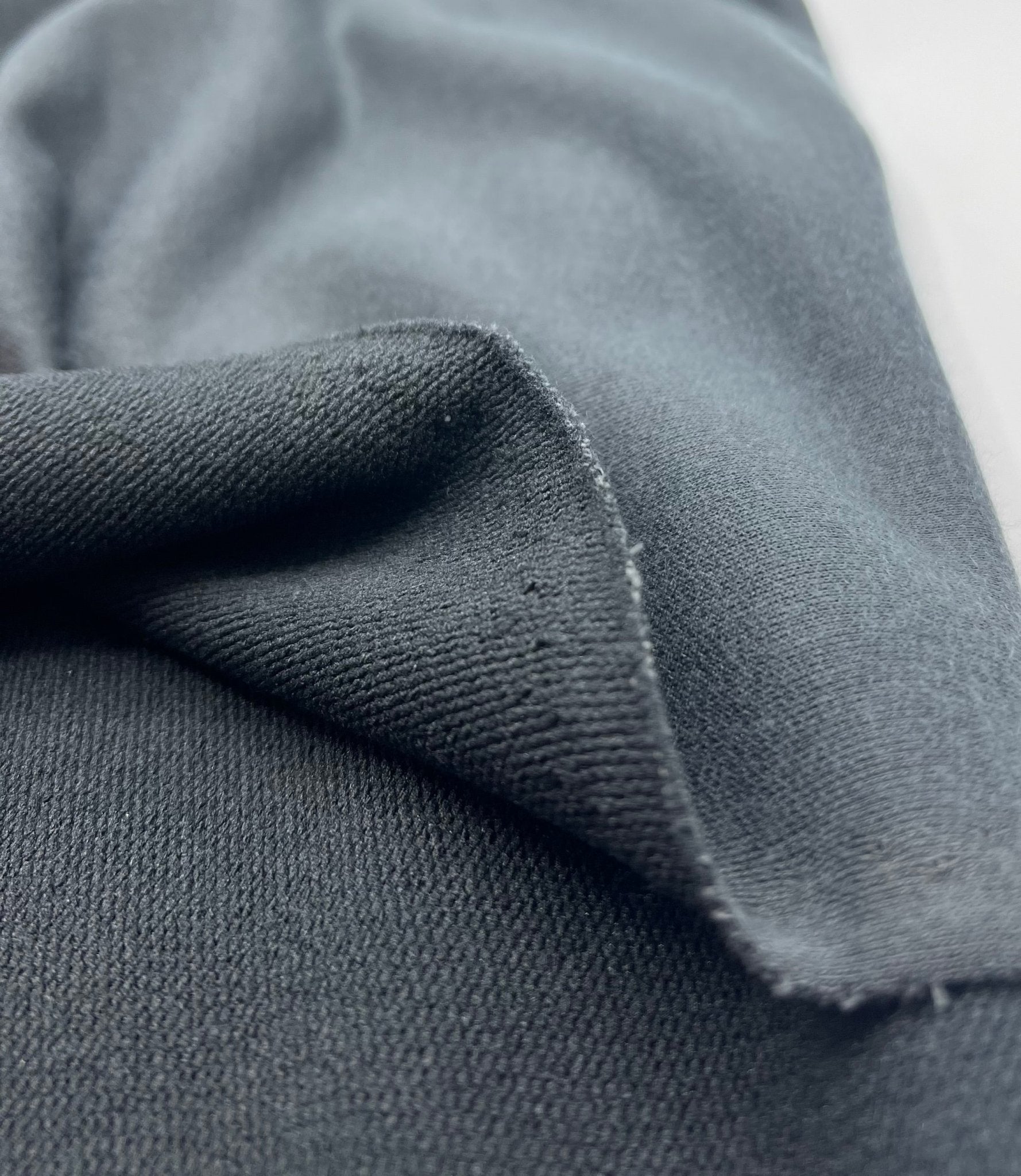 Charcoal French Terry Loopback Fabric - T9 Fabrics