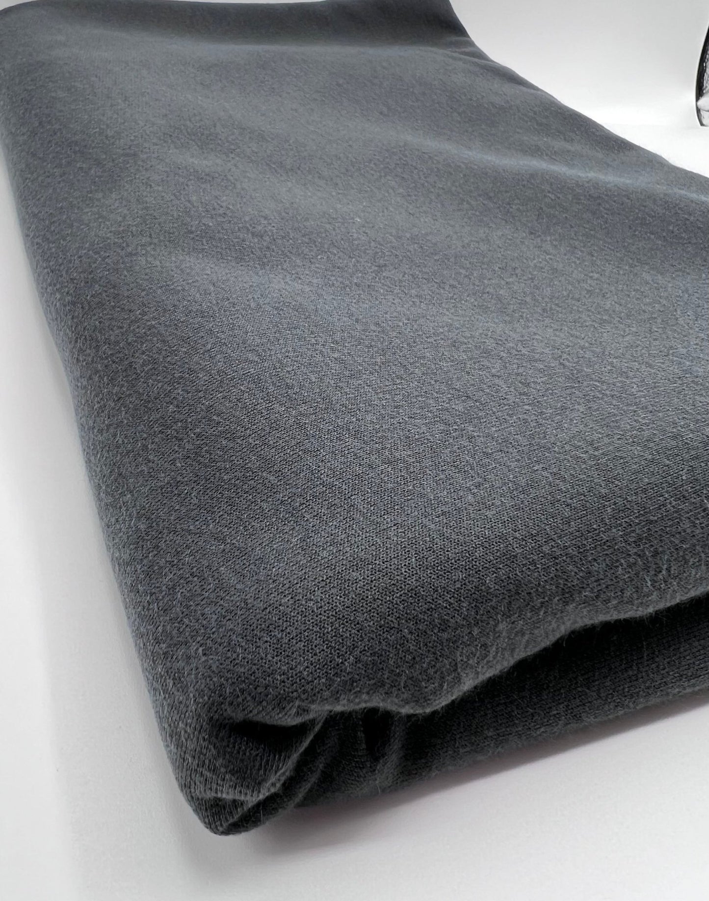 Charcoal French Terry Loopback Fabric - T9 Fabrics