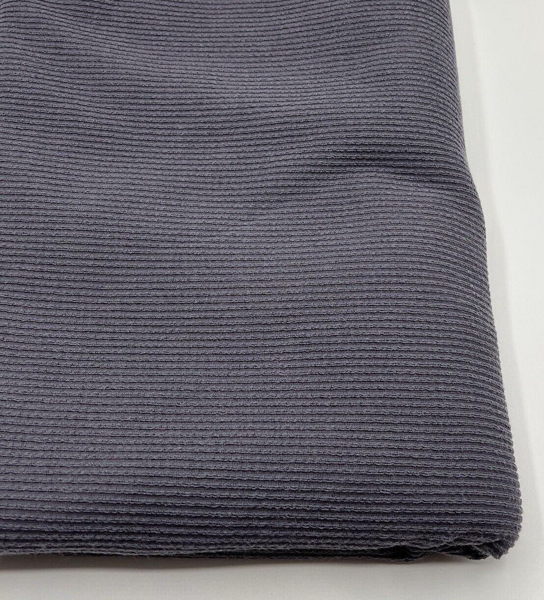 Charcoal Grey Crinkle Rib Stretch Fabric - T9 Fabrics