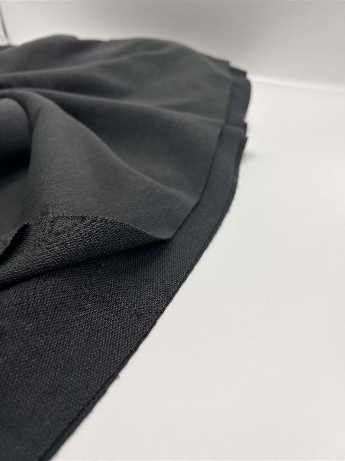 Charcoal Grey Lightweight Stretch French Terry Loopback Fabric - T9 Fabrics