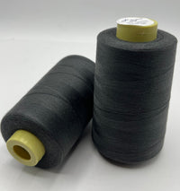 Charcoal Grey Sewing Thread Spun Polyester 120's Overlocking 5000 Yards - T9 Fabrics