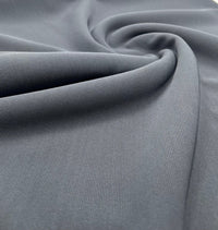 Charcoal Grey Thick Fine Rib Stretch Fabric - T9 Fabrics