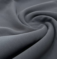 Charcoal Grey Thick Fine Rib Stretch Fabric - T9 Fabrics