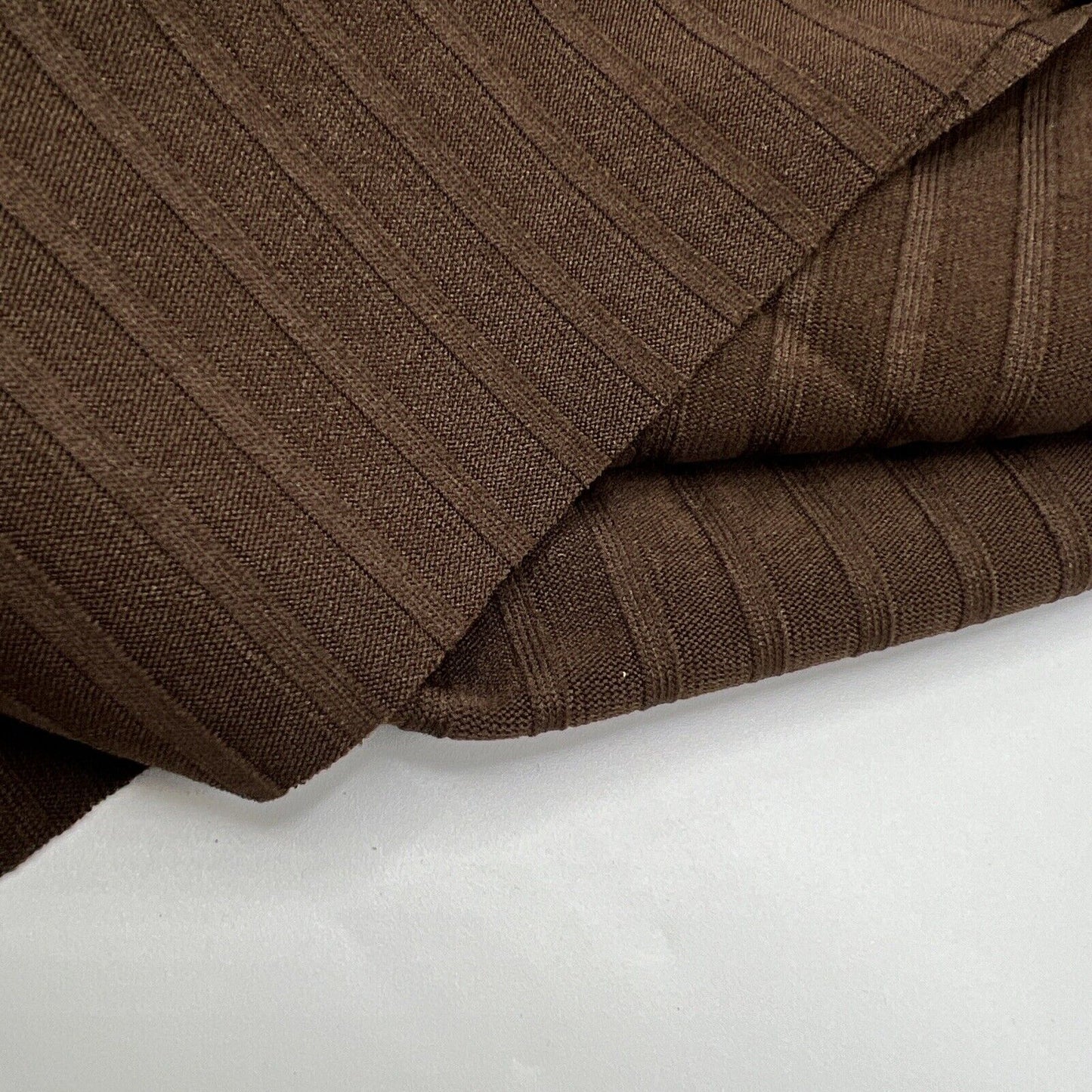 Chocolate 8x4 Wide Rib Stretch Fabric - T9 Fabrics