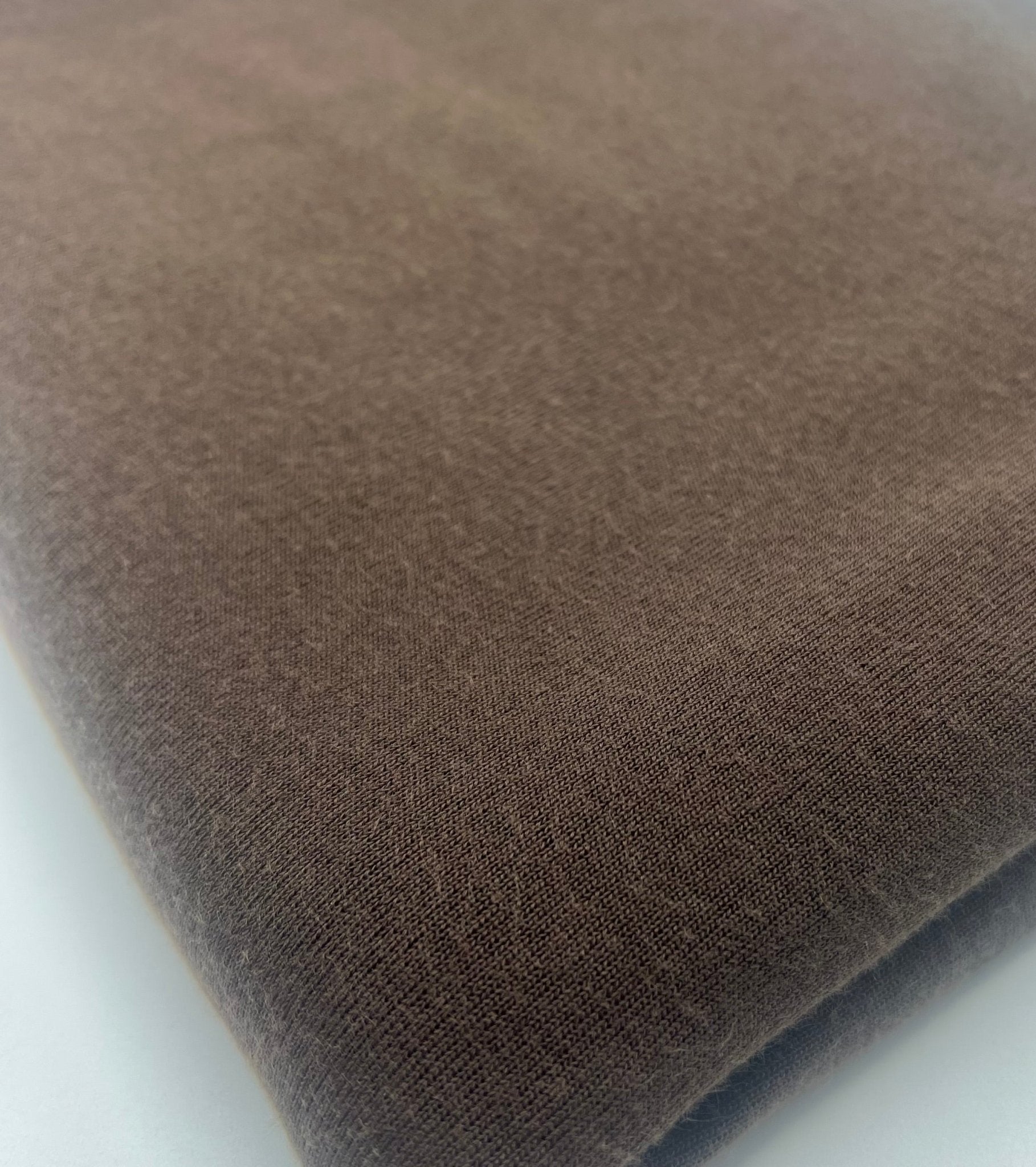 Chocolate Brown Lightweight Melange Knit Stretch Fabric - T9 Fabrics