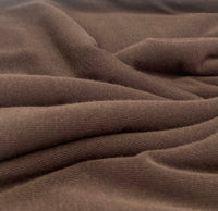 Chocolate Brown Lightweight Melange Knit Stretch Fabric - T9 Fabrics