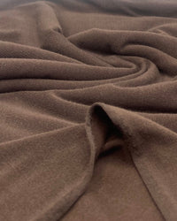 Chocolate Brown Lightweight Melange Knit Stretch Fabric - T9 Fabrics