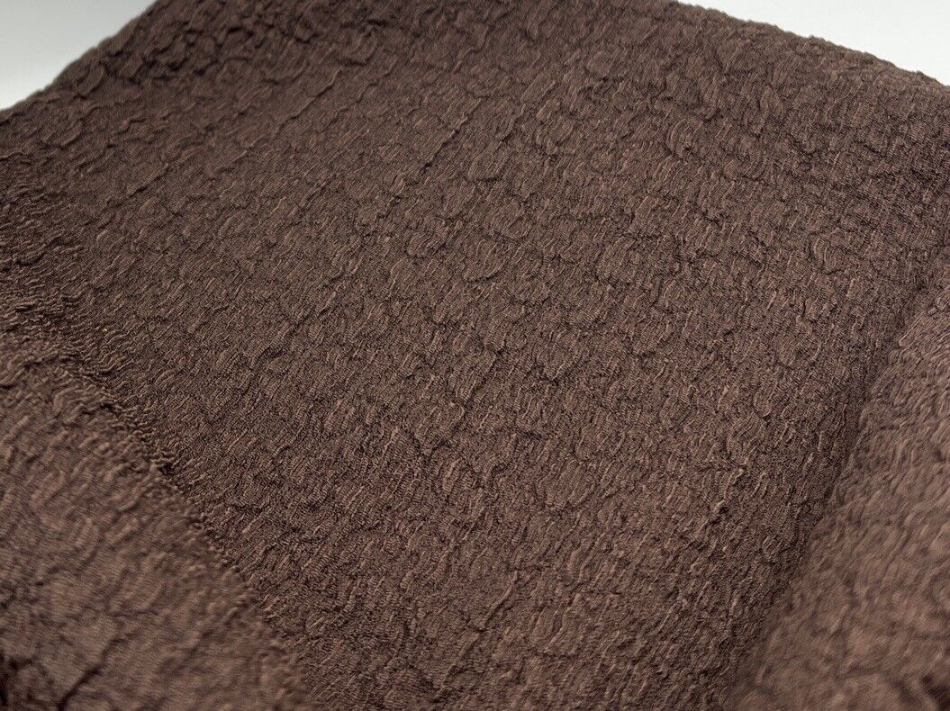 Chocolate Nacho Soft Textured Stretch Fabric - T9 Fabrics